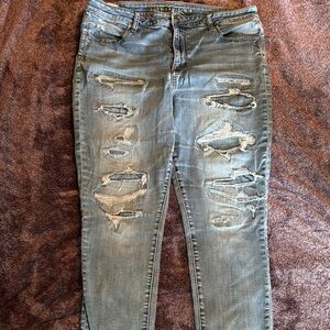 American Eagle hi-rise jegging crop